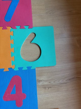 Alfombra puzzle números para niños