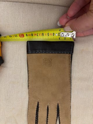 Guantes Loewe Piel Beige y Marrón