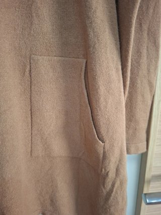 Vestido de punto marrón