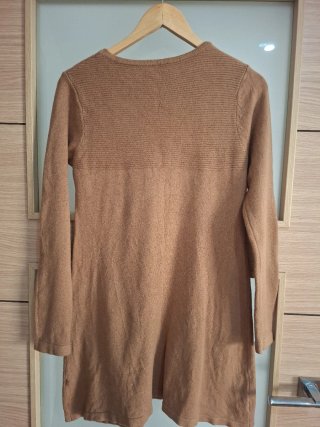 Vestido de punto marrón