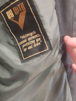 Chaqueta moto negra