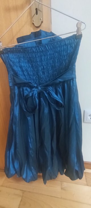 Vestido de Festa Azul Petróleo