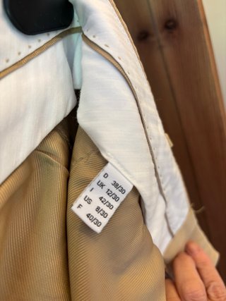 Pantalón fluido beige
