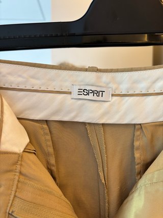 Pantalón fluido beige