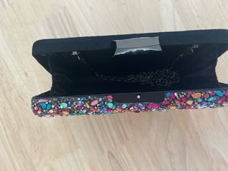 Bolso fiesta piedras multicolor