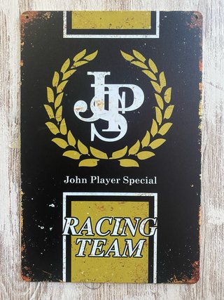 (584) Cartel Metálico John Player Special