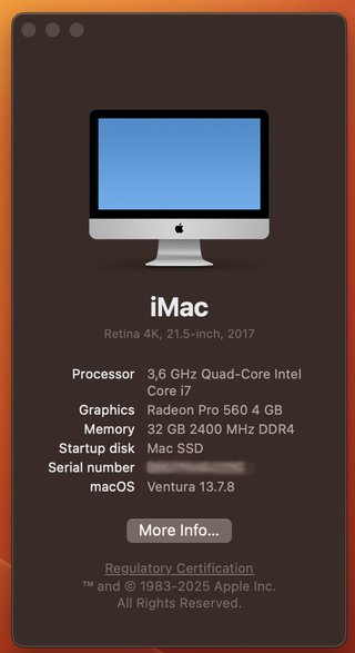 iMac 21.5 4K Retina 2017