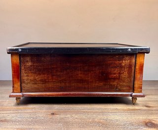 Antigua caja alemana Biedermeier c. 1885-1895