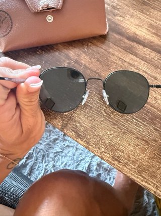 Gafas de Sol Ray-Ban Redondas Marrón/Negro