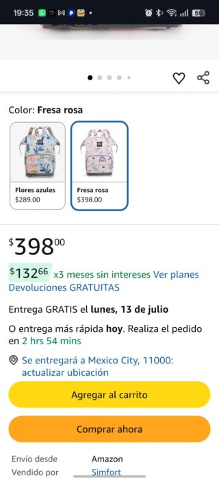Mochila Pañalera Multifuncional Simfort