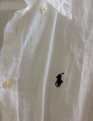Camisa Ralph Lauren Lino Blanca