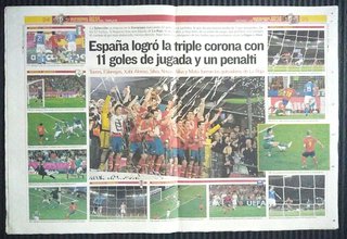 Periódico AS 3 Julio 2012 España Campeona Europa