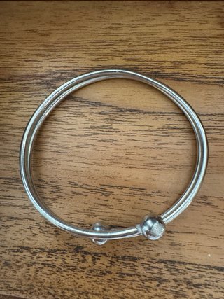 Brazalete pulsera vintage plateado