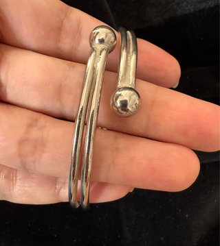 Brazalete pulsera vintage plateado