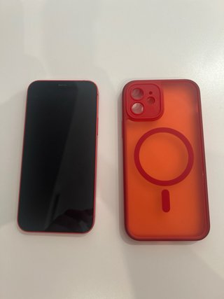 iPhone 12 Rojo ( con funda )