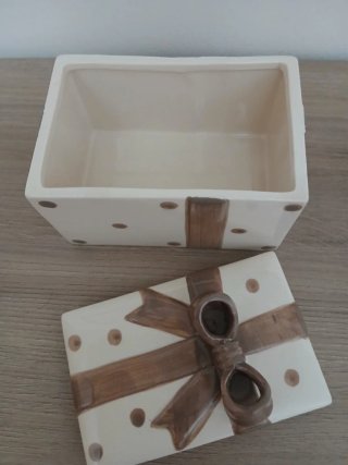Scatola ceramica smaltata decorata regalo