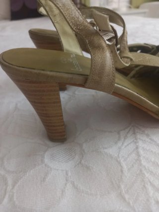 Zapatos de tacón mujer verde oliva