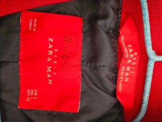 Cazadora Bomber Roja Hombre