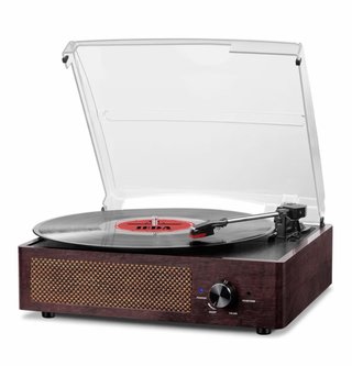 Giradischi vintage Bluetooth con altoparlanti