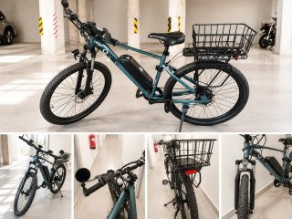 Bici eléctrica e-Xplore 27,5” nueva con accesorios