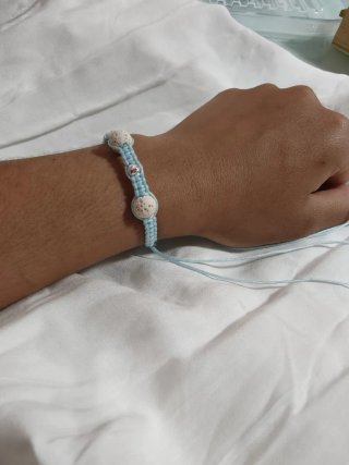 Pulsera plata ley 925 y piedras naturales