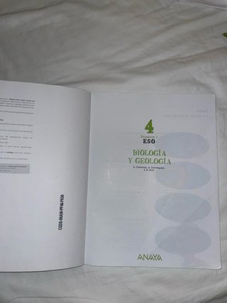 Libro Biologia Geologia 4 eso ,1 Trimestre (Murcia