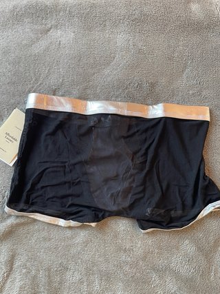 Boxer malla desmontable plata y negro hombre
