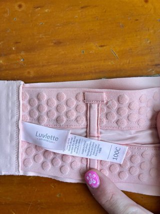 Sujetador Luvlette sin tirantes push up rosa