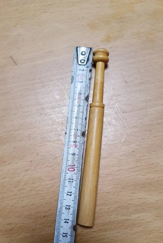 66 bolillos de madera para encaje 14 cm