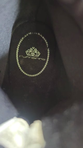 Stivaletti Fornarina neri camoscio oro 37
