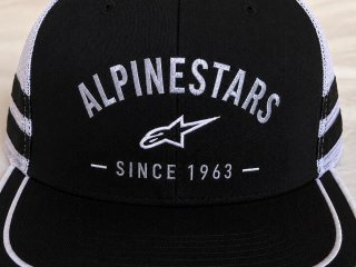 Gorra Alpinestars Backline Trucker negra y blanca