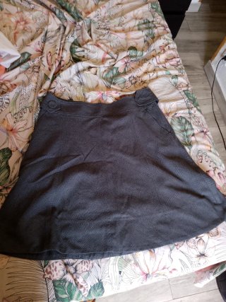 Falda H&M Gris Talla 10