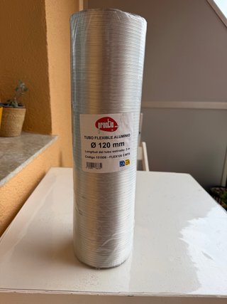 Tubo flexible aluminio 120mm 3m Nuevo