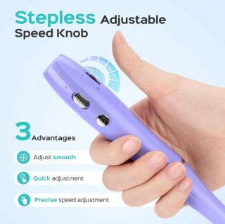 Torno de uñas eléctrico Coslus morado