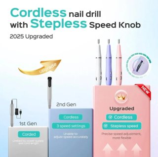 Torno de uñas eléctrico Coslus morado