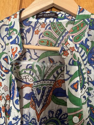 Túnica Boho Estampada Playa/Piscina Talla Única