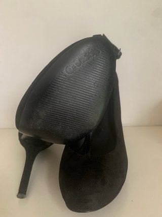Guess Zapatos Tacón Ante Negro