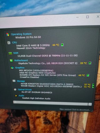 PC sobremesa Intel i5 Tacens Negro