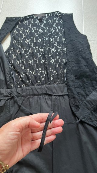 Vestido negro encaje talla S