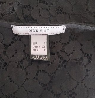 Vestido negro encaje talla S