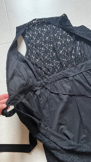 Vestido negro encaje talla S