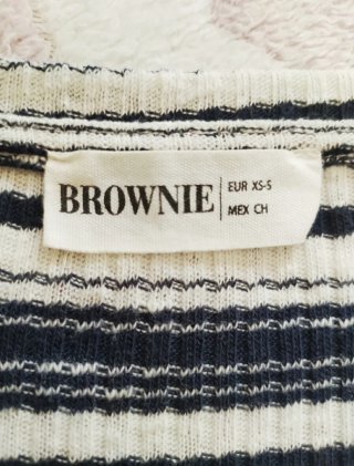 Top Brownie Rayas Verano Talla XS-S