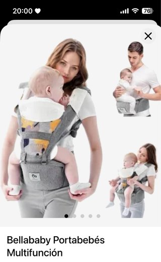 Columpio infantil MAMOI madera y portabebés