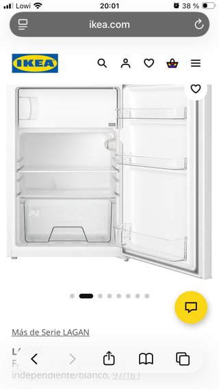 Frigorífico congelador LAGAN blanco