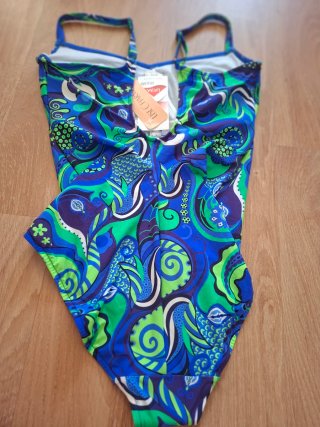 Bañador estampado azul y verde Lise Charmel
