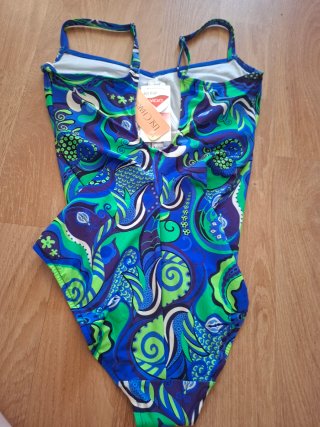 Bañador estampado azul y verde Lise Charmel