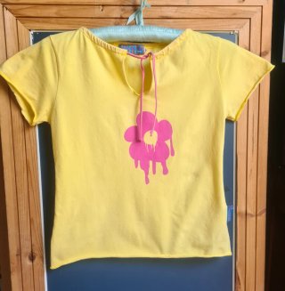 Camiseta amarilla vintage Ágatha Ruiz de la Prada