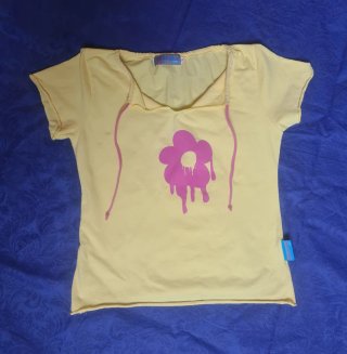 Camiseta amarilla vintage Ágatha Ruiz de la Prada