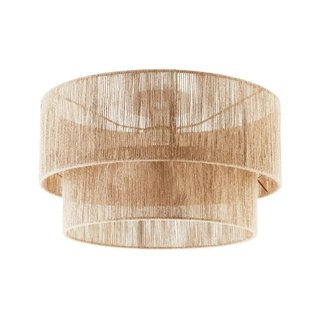 Plafoniera Lignea Lux in juta in stile boho, 40W · Lampade