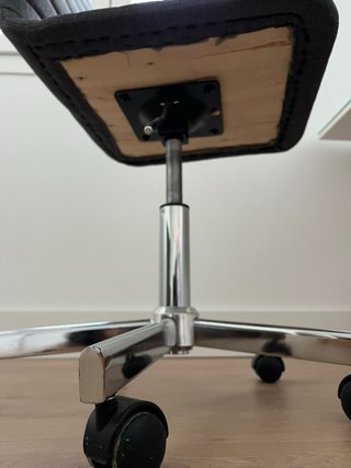 Conjunto Escritorio y Silla Gris/Blanco